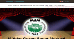 Desktop Screenshot of mujdatgezensanatmerkezi.com.tr